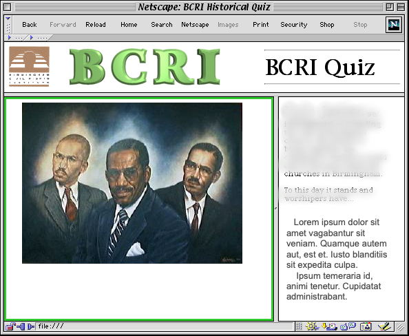 [Webpage holding panorama of the BSC Library.]